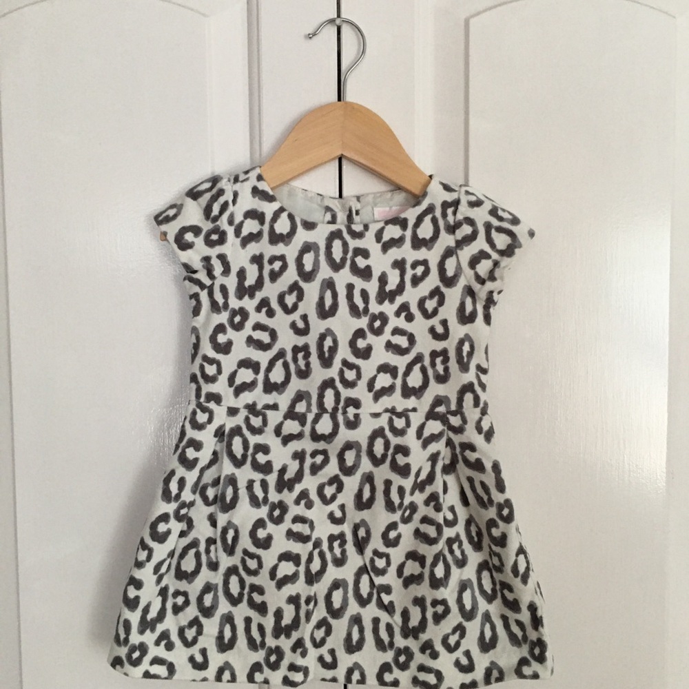 Janie and Jack White Leopard Dress